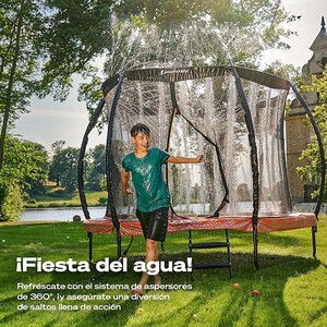 Cama Elástica de Jardín Sportstech + Aspersor de Agua 360º + Juego de Pelotas
