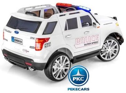 Coche Eléctrico de Policía Rangers para Niños PekeCars