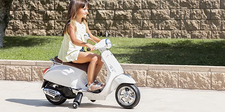 Moto Vespa Electrónica para niños y niñas