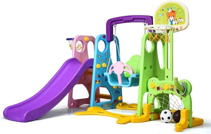 Parque de Juegos Infantil de Bebé con Canasta